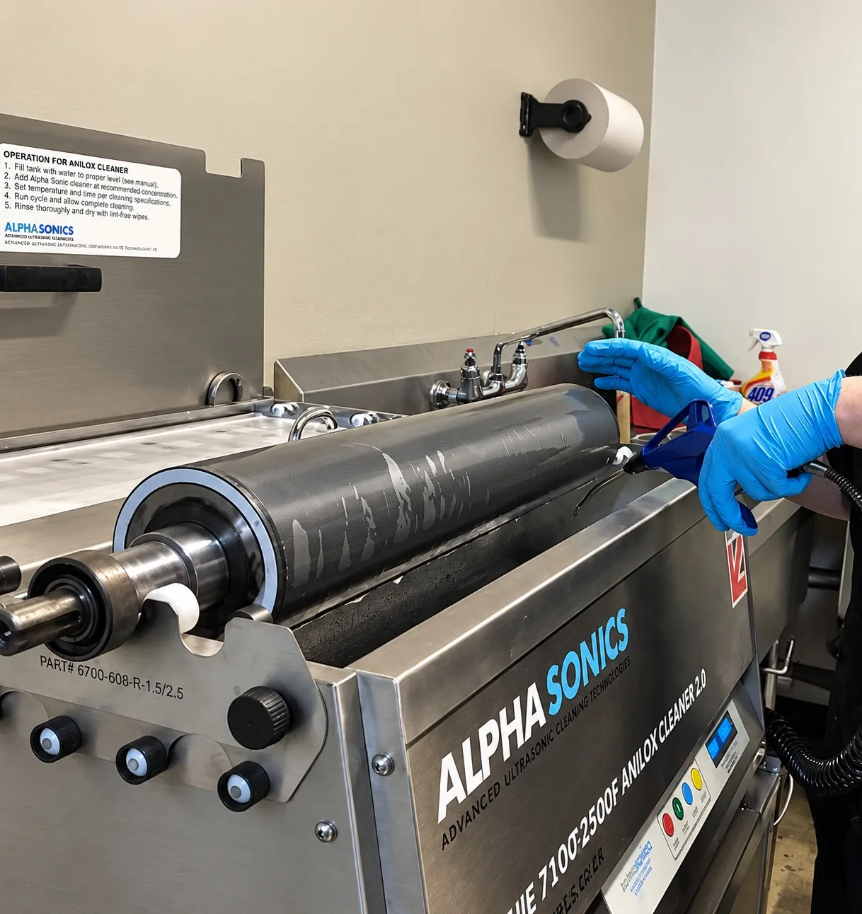 Limpieza Profesional de Rodillos Anilox
